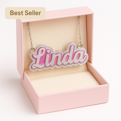 Custom Name Necklace " Linda"